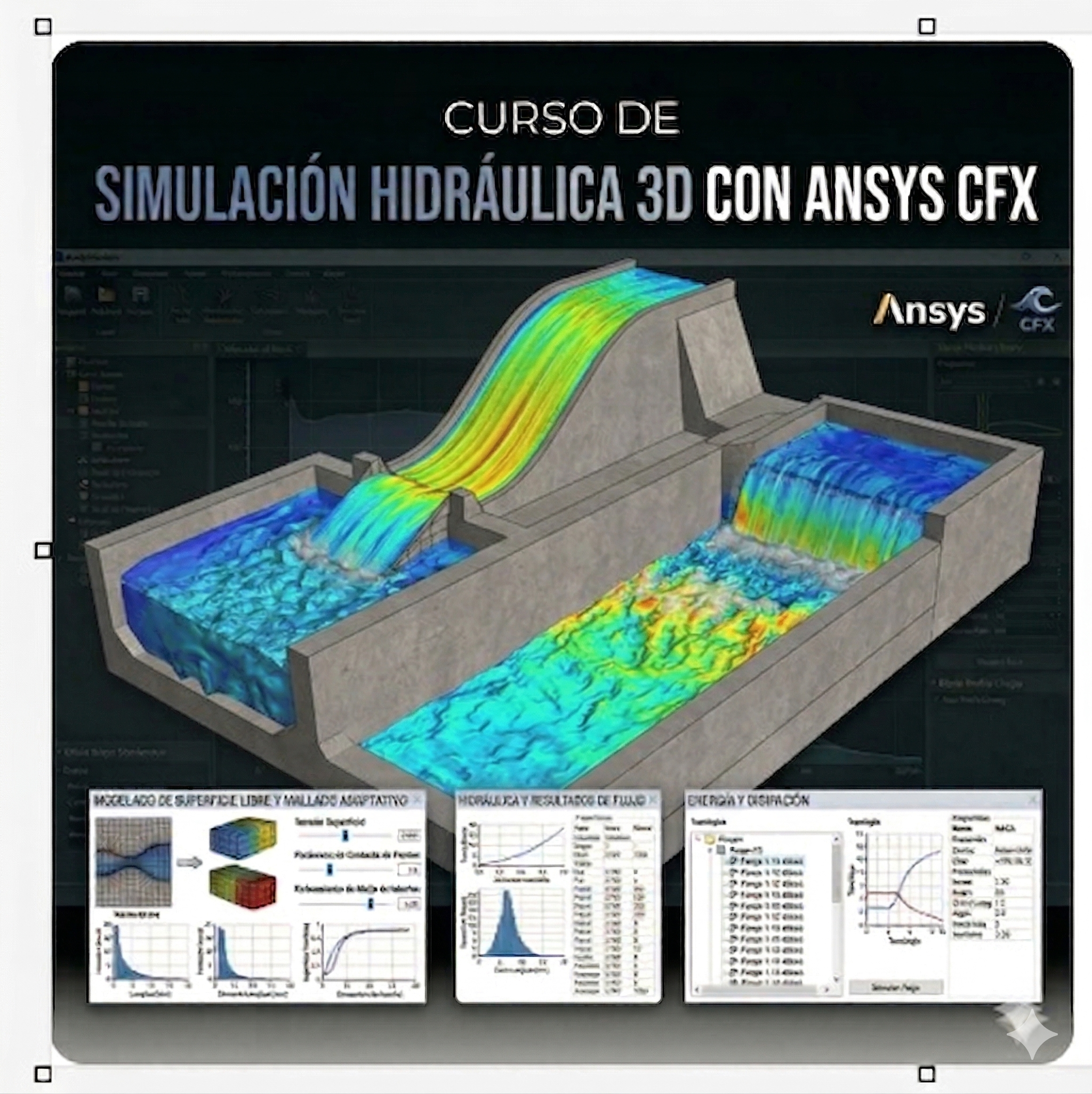 Simulación Hidráulica 3D con Ansys CFX