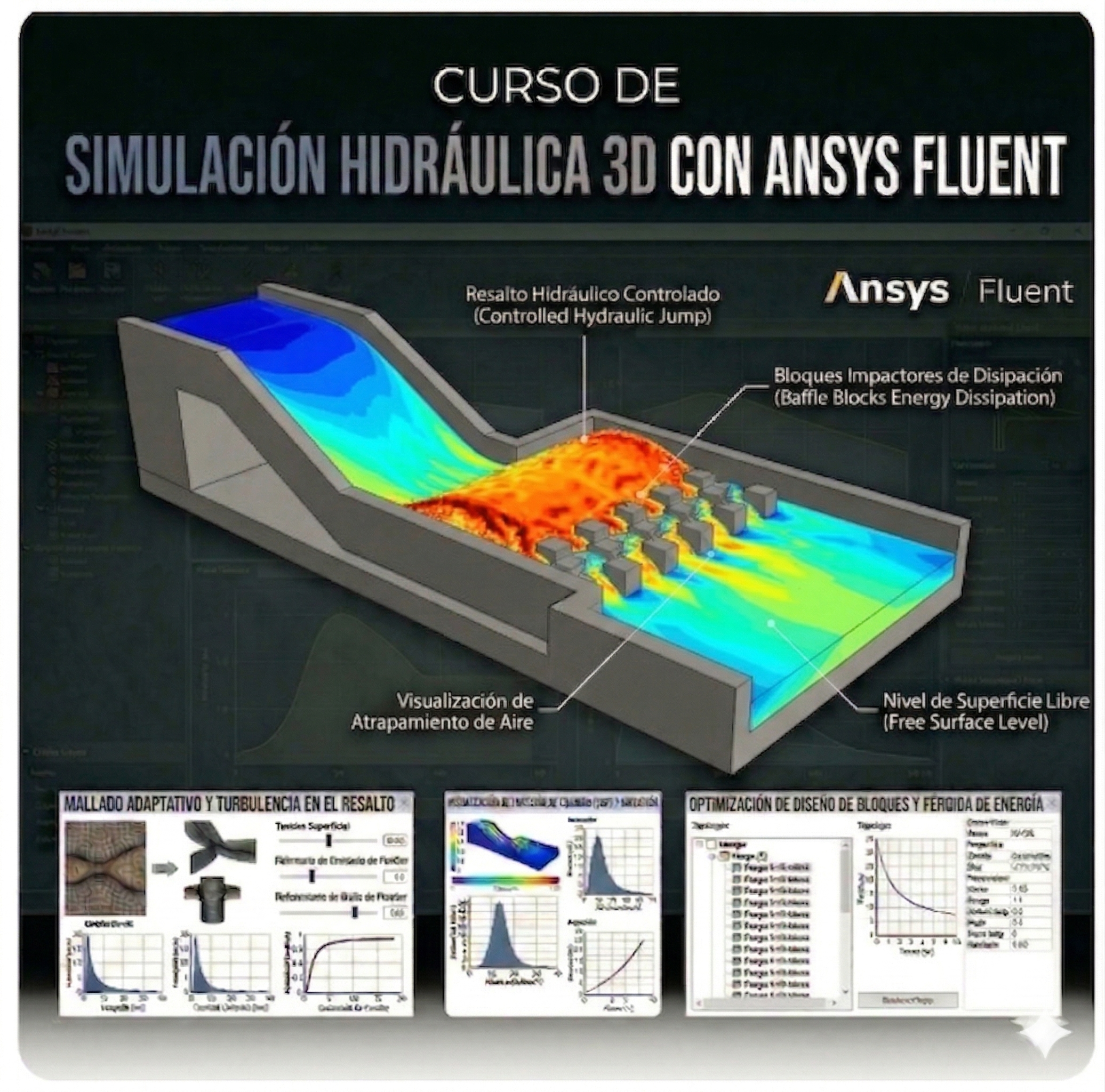 Simulación Hidráulica 3D con Ansys Fluent