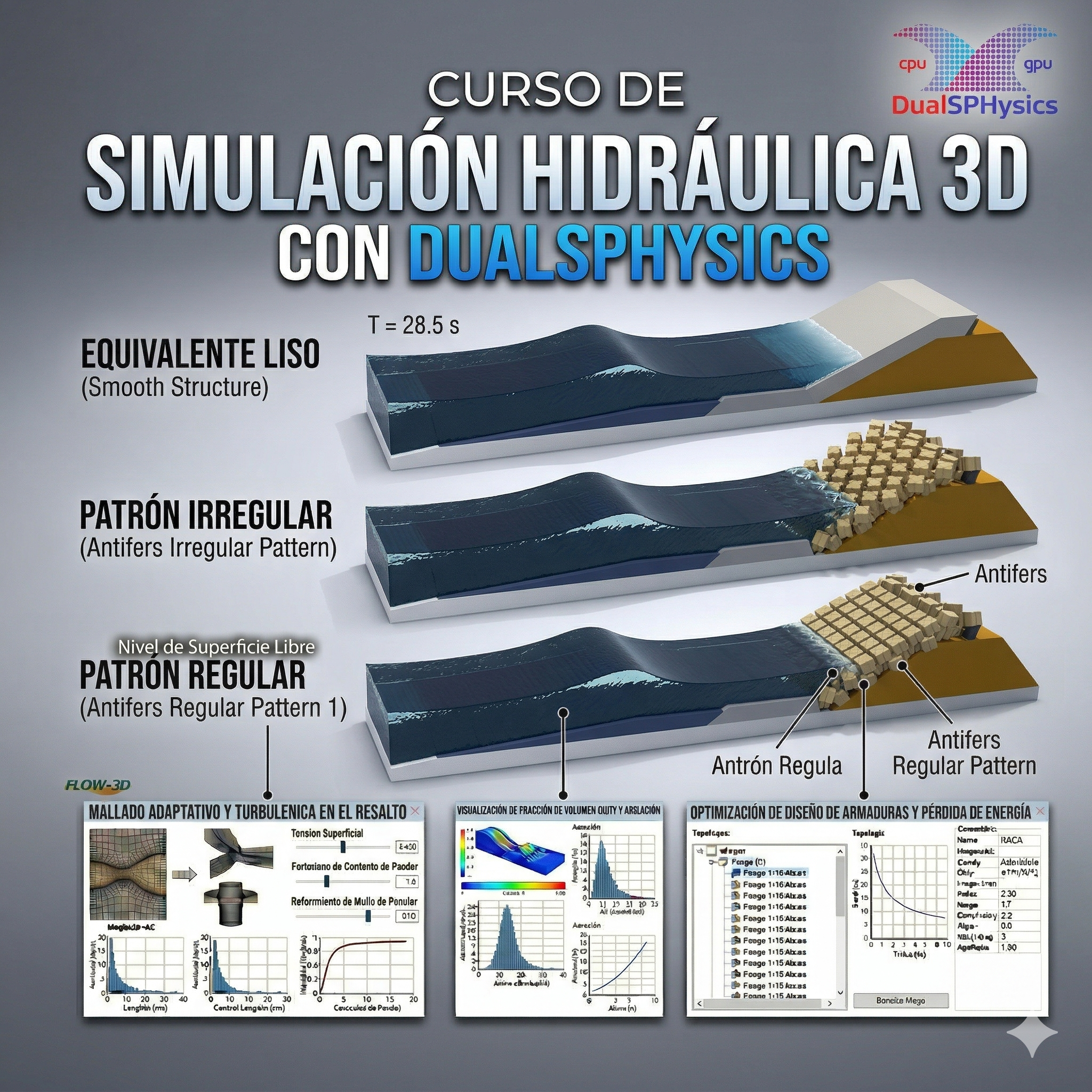 Simulación Hidráulica 3D con DualSPHysics